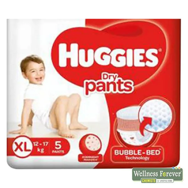 HUGG DIAP DRY PANTS XL 5PC