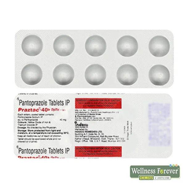 PRAZTAC 40MG 10TAB