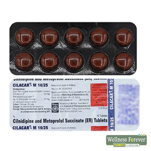 CILACAR-M 10/25MG 10TAB