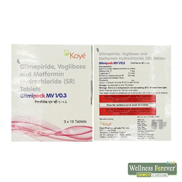 GLIMIPACK-MV 1/0.3MG 30TAB