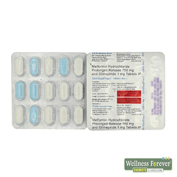 GLIMISAVE-MAX 1MG 15TAB