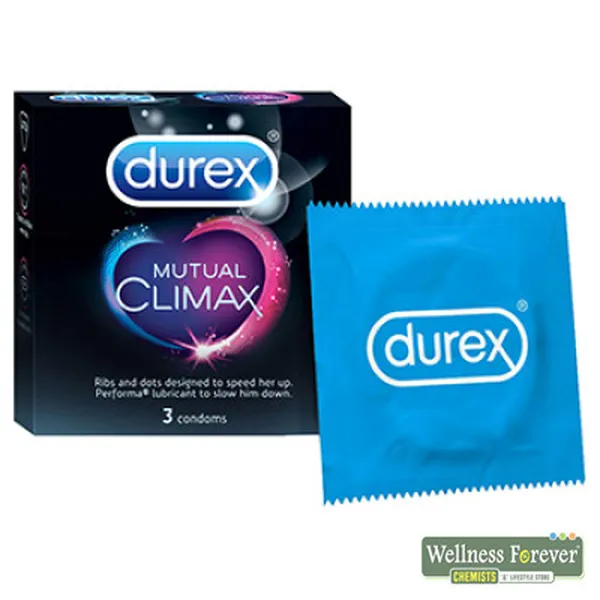 DUREX LOVE SEX MUTUAL CLIMAX CONDOMS - 3 COUNT