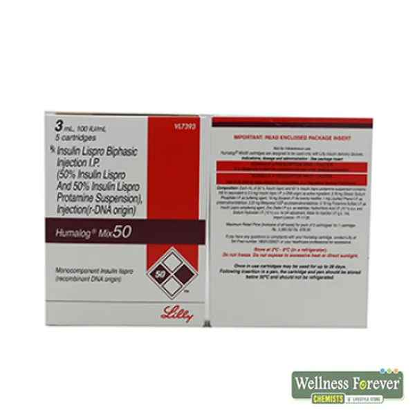 HUMALOG MIX 50 CART 5X3ML