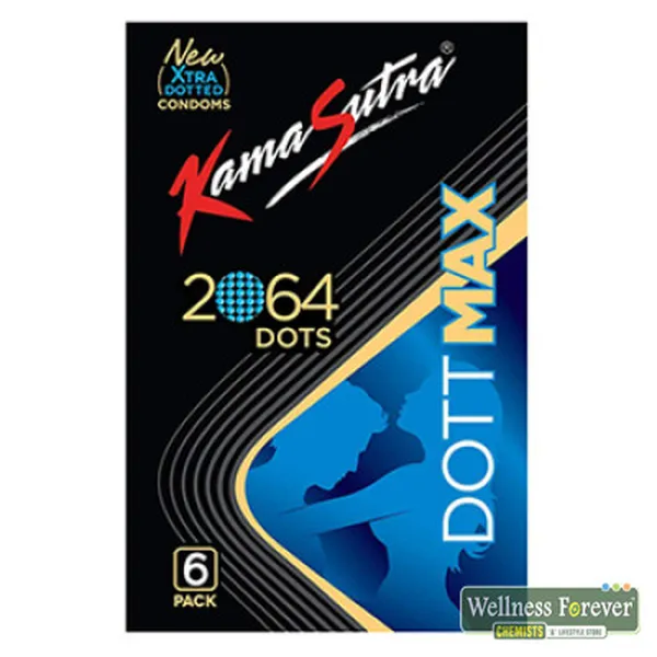 KAMASUTRA DOTT MAX 2064 RAISED DOTS CONDOMS - 6 COUNT