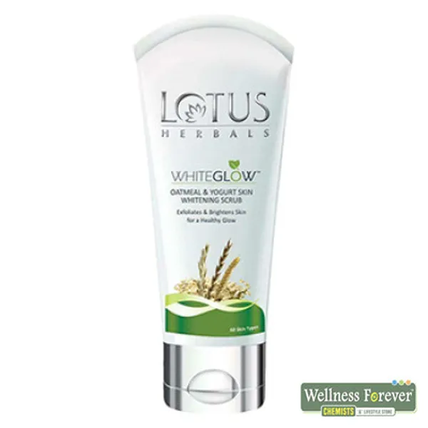 LOTUS HERBALS OATMEAL & YOGURT SKIN WHITENING SCRUB - 100G