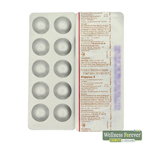 MIGIPLEX 5MG 10TAB