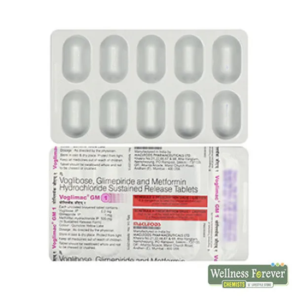 VOGLIMAC-GM 1MG 10TAB