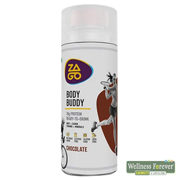 ZAGO BODY BUDDY PROTEIN SHAKE - CHOCOLATE, 330ML