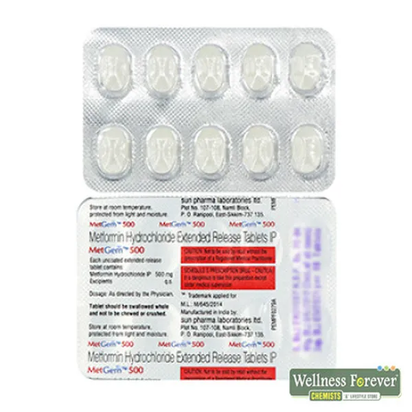 METGEM 500MG 10TAB