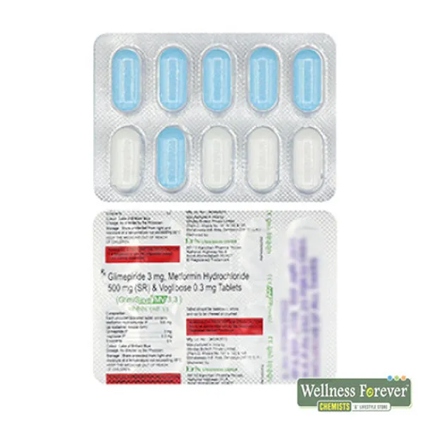 GLIMISAVE-MV 3.3MG 10TAB