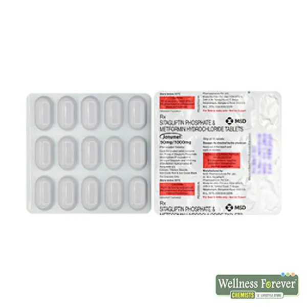 JANUMET 50/1000MG 15TAB