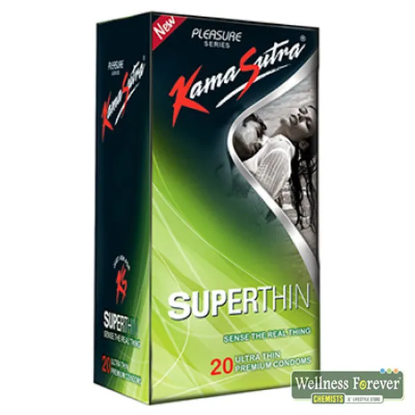 KAMASUTRA SUPER THIN PREMIUM CONDOMS - 20 COUNT