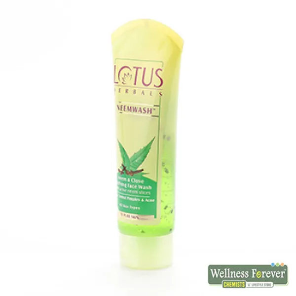 LOTUS HERBALS CLOVE AND NEEM FACE WASH - 120GM