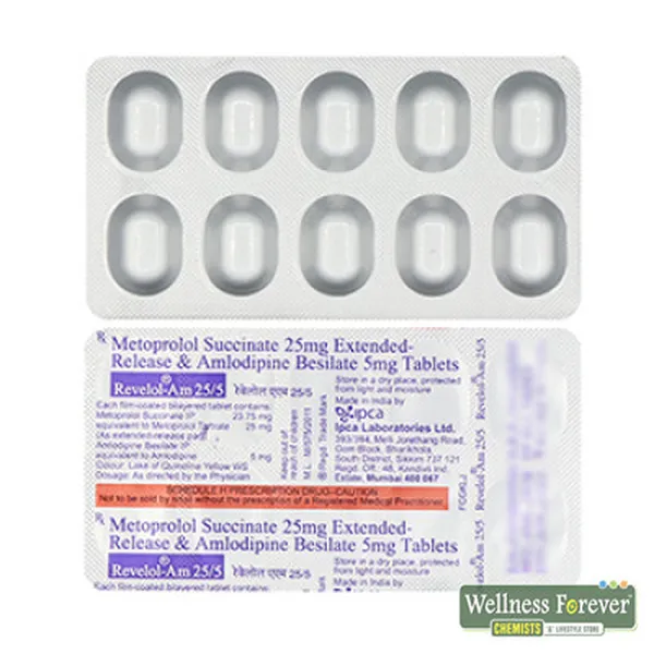 REVELOL-AM 25/5MG 10TAB