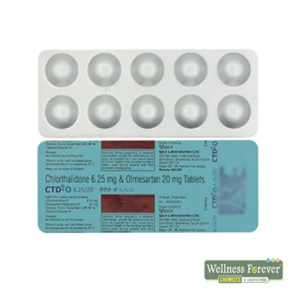 CTD-O 6.25/20MG 10TAB