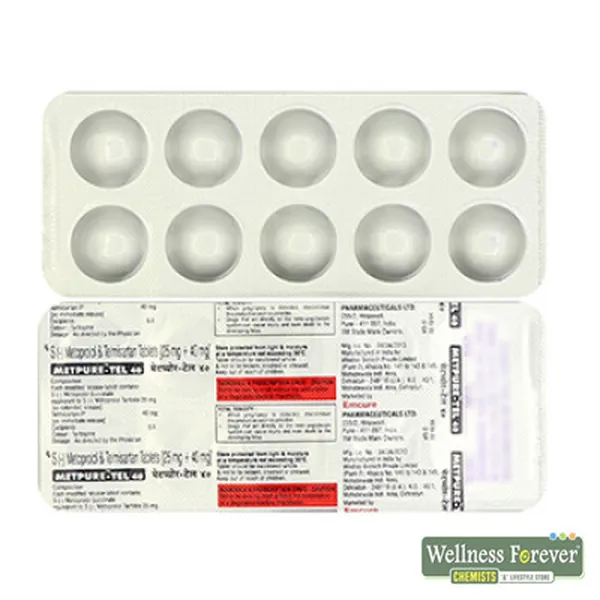 METPURE-TEL 40MG 10TAB