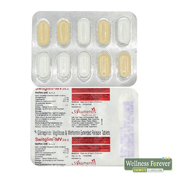 SWITGLIM-MV 2/0.2MG 10TAB