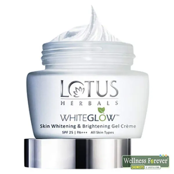 LOTUS HERBALS WHITEGLOW SKIN WHITENING & BRIGHTENING GEL CREAM - 60GM