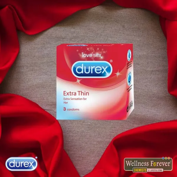 DUREX LOVE SEX EXTRA THIN CONDOMS - 3 COUNT
