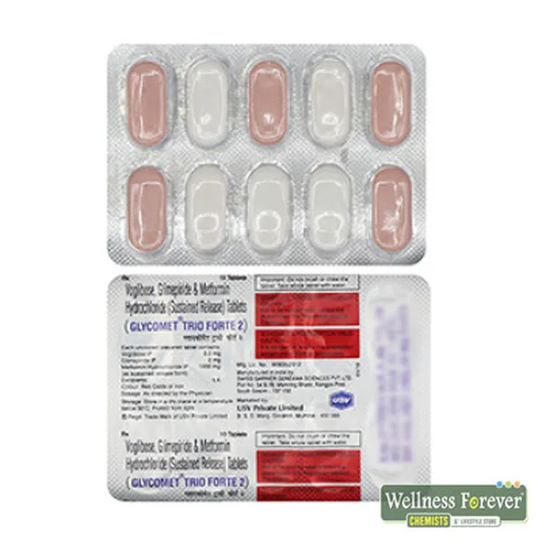 GLYCOMET-TRIO FORTE 2MG 10TAB