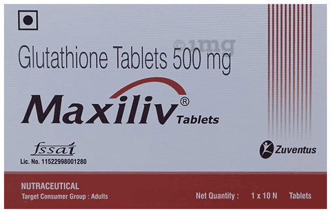 Maxiliv Glutathione Tablet for Adults