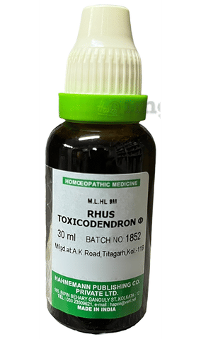 Hapco Rhus Toxicodendron  Q Mother Tincture