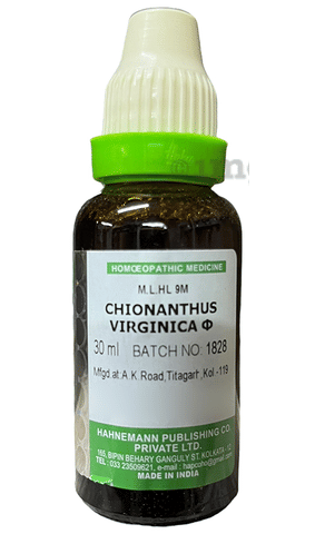 Hapco Chionanthus Virginica  Mother Tincture Q