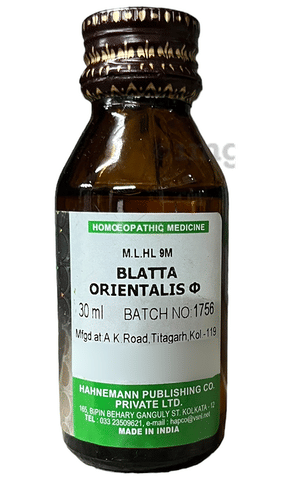 Hapco Blatta Orientalis  Mother Tincture Q