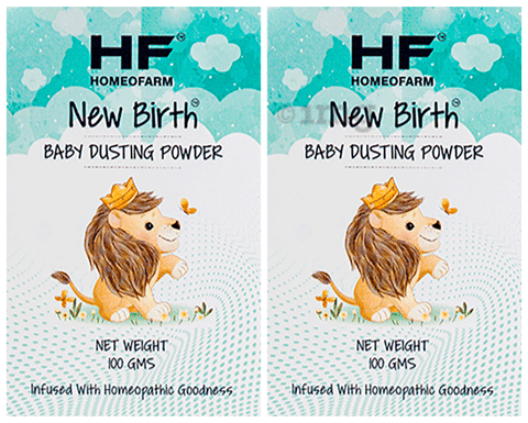 H F Homeofarm New Birth Baby Dusting Powder (100gm Each)