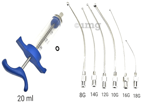 Agarwals Feeding Needle &amp; Syringe Kit SS for Finch Canary Lovebirds Grey Parrot &amp; Macaw