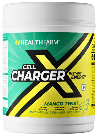 Healthfarm Cell Charger Instant Energy Drink Powder Mango Twist