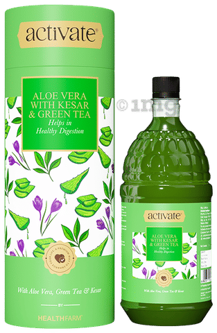 Activate Aloevera Juice with Kesar &amp; Green Tea