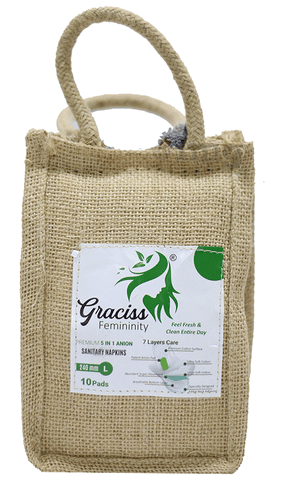Graciss Femininity Premium 5 in 1 Anion Sanitary Napkins XL
