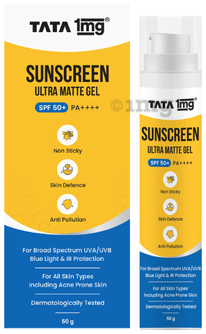 Tata 1mg Sunscreen Ultra Matte Gel SPF 50 PA++++