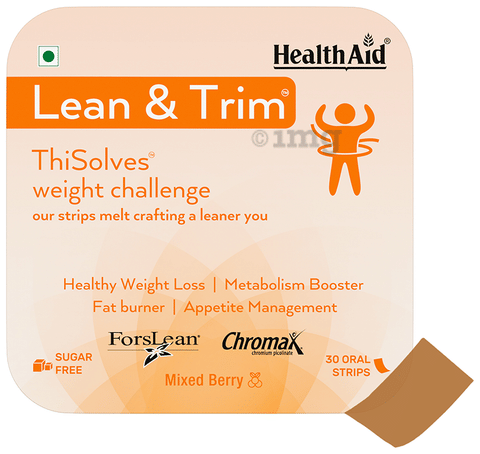 HealthAid Lean &amp; Tirm ThiSolves Disintegrating Strip Mixed Berry Sugar Free