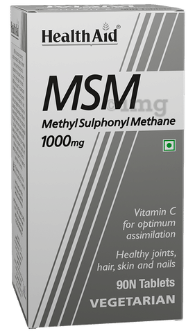 HealthAid MSM 1000 mg Vegetarian Tablet
