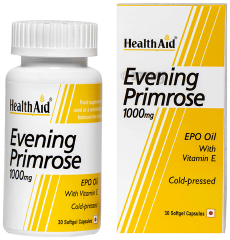 HealthAid Evening Primrose Oil 1000 mg Soft Gelatin Capsule