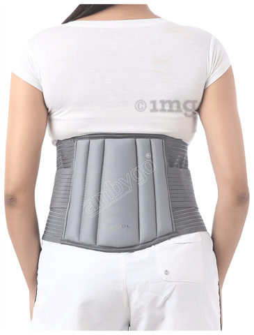 Ambygo Premium Lumbo Sacral Back Support Belt Grey Large