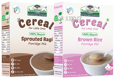 "TummyFriendly Foods Stage 1 Cereal Porridge Mix (200gm Each) Brown Rice