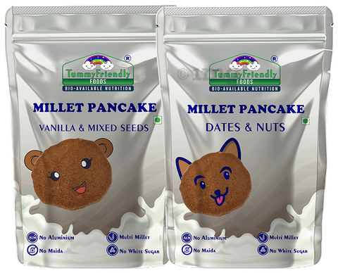 TummyFriendly Foods Millet Pancake (150gm Each) Dates &amp; Nuts and Chocolate