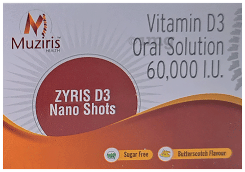 Zyris D3 Nano Shots (5ml Each) Butterscotch Sugar Free