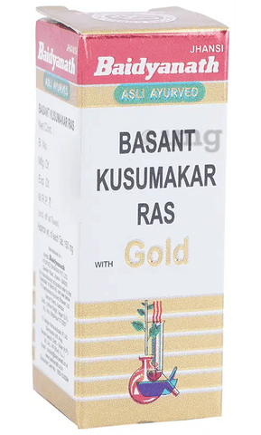 Baidyanath Basant Kusumakar Ras with Gold Tablet (50 Each)
