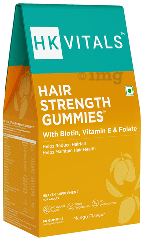 Healthkart Vitals Hair Strength Gummy Mango
