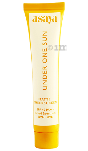 Asaya Under One Sun Matte Sheescreen Gel SPF 40 PA+++