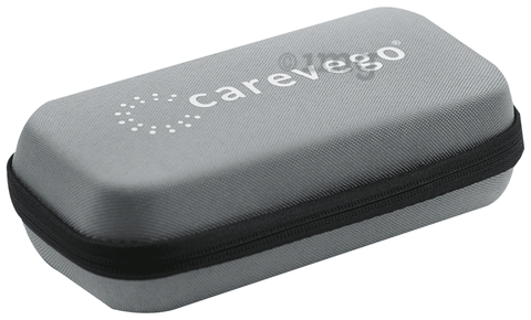 CareVego Insulin Pen Travel Safe Cooler Ice Bag Hard Eva Case with 3 Reusable Ice Pack Grey
