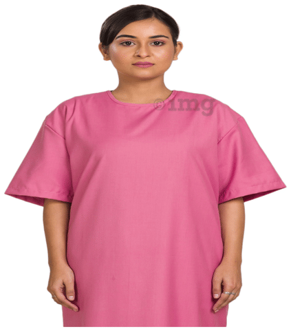 Agarwals Patient Gown Half Sleeves Back Open Universal Green