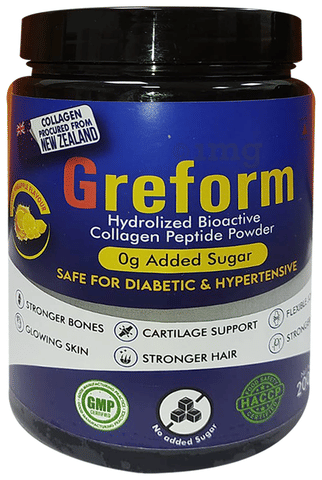 Greform Hydrolized Bioactive Collagen Peptide Powder Orange Pineapple No Sugar