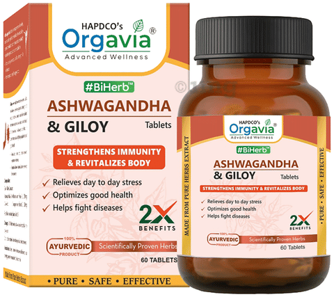 Orgavia Ashwagandha &amp; Giloy Tablet