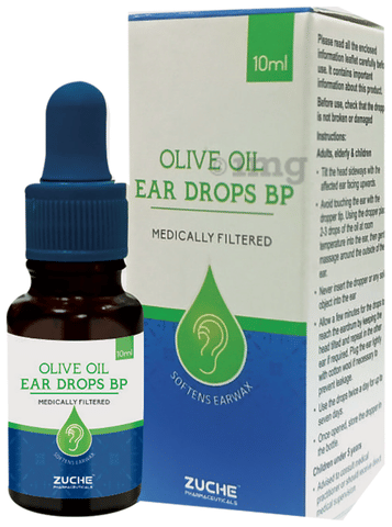 Zuche Olive Oil Ear Drops BP Plastic Container