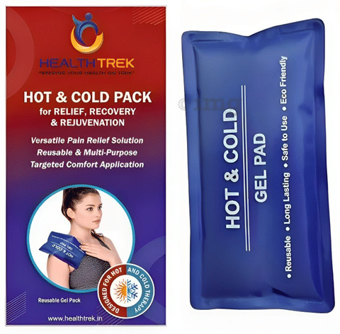 Healthtrek Reusable Hot and Cold Pack for Pain Relief Blue